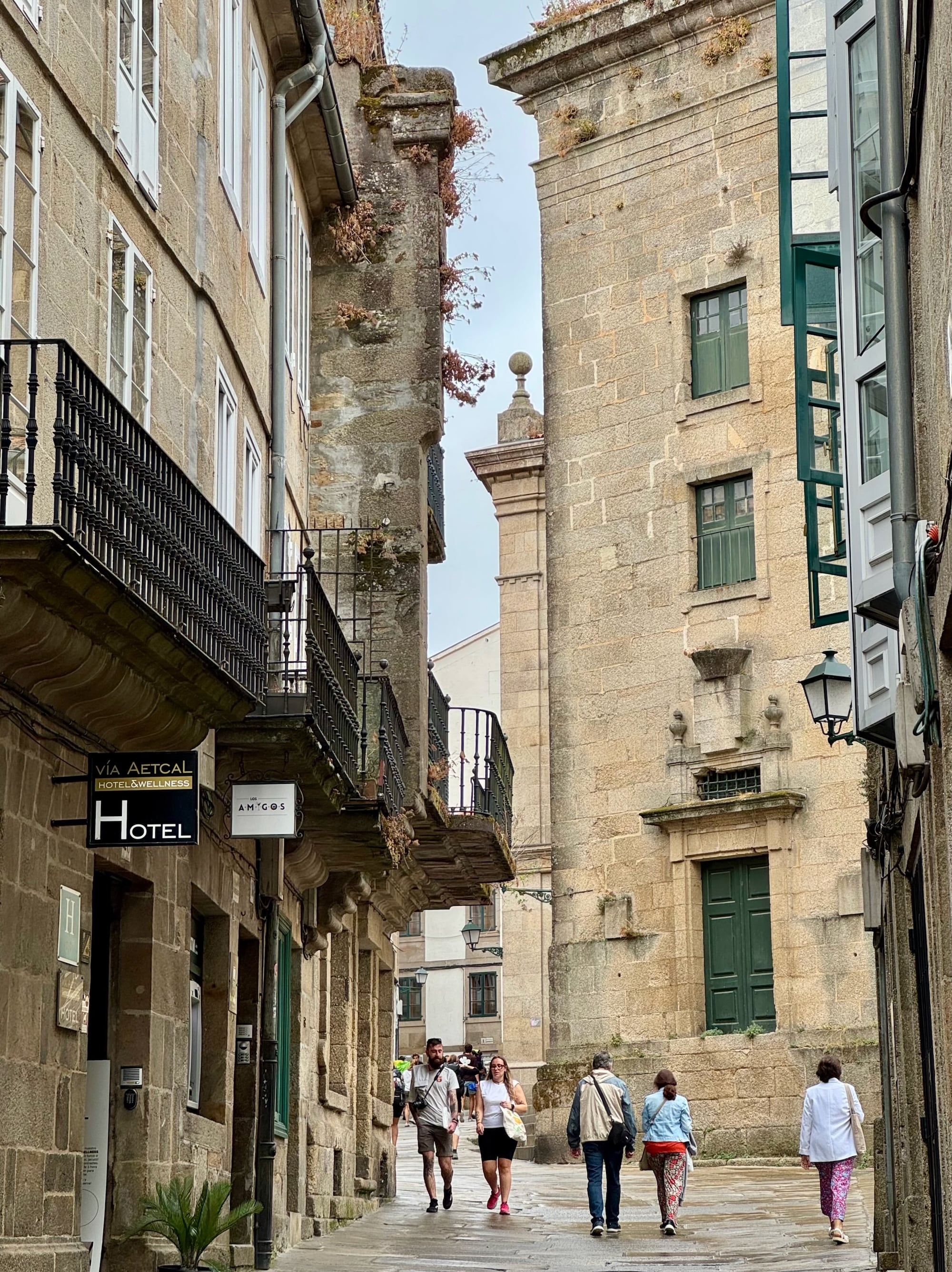 Straßenzug in Santiago