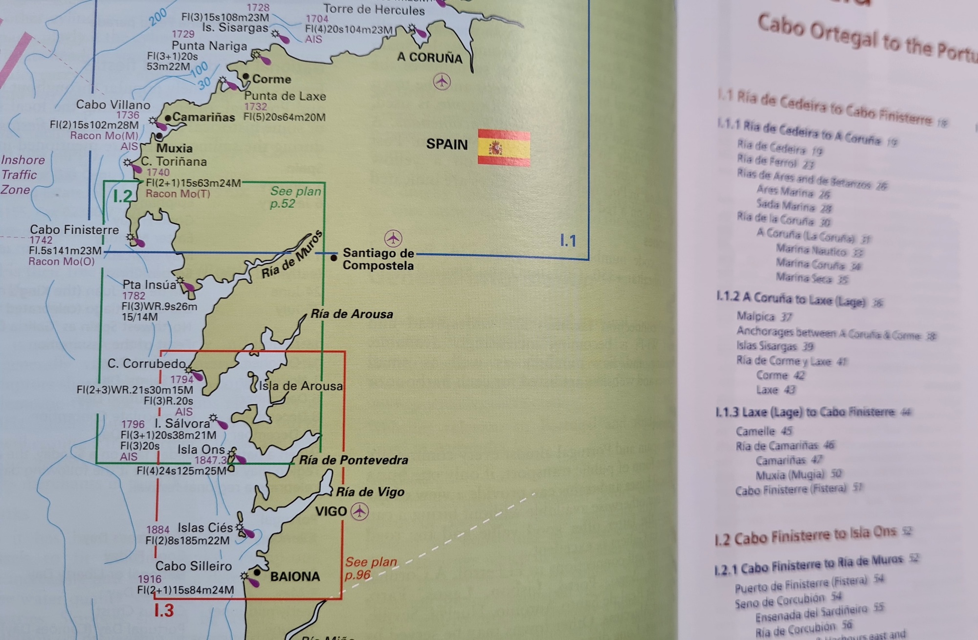 Übersichtskarte der Costa de la Muerte