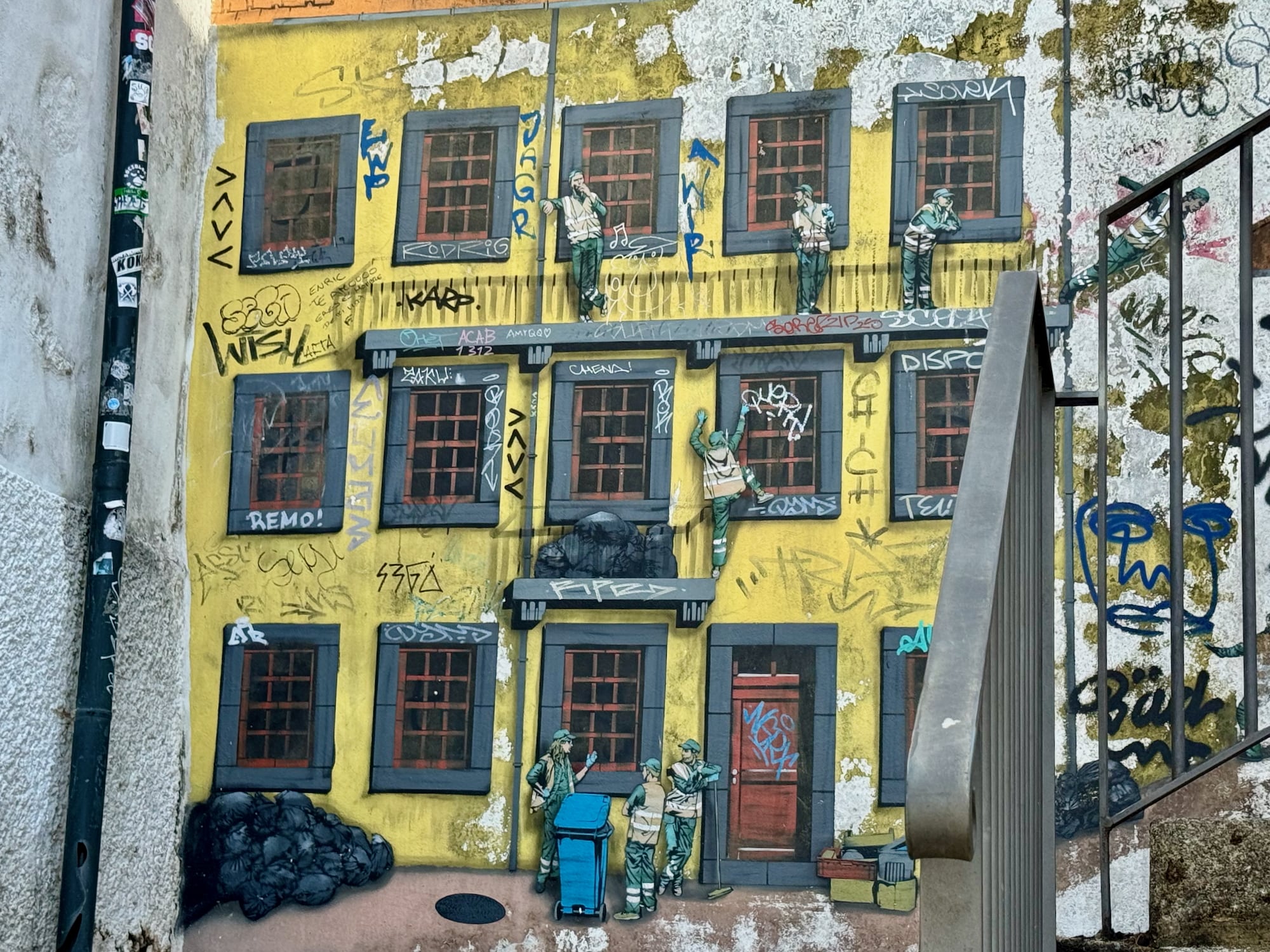 Street Art Müllabfuhr