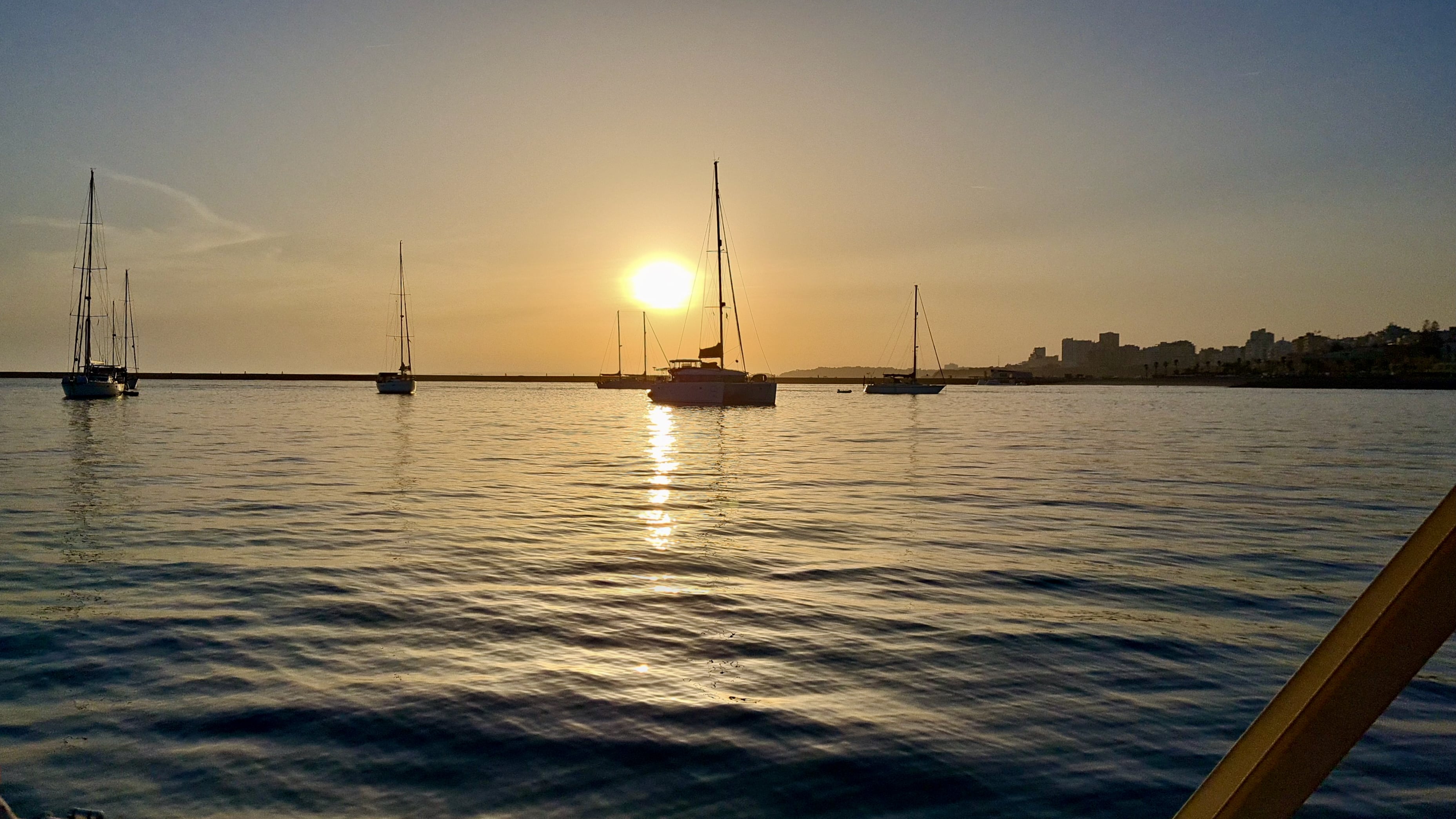 Sonnenuntergang vor Anker