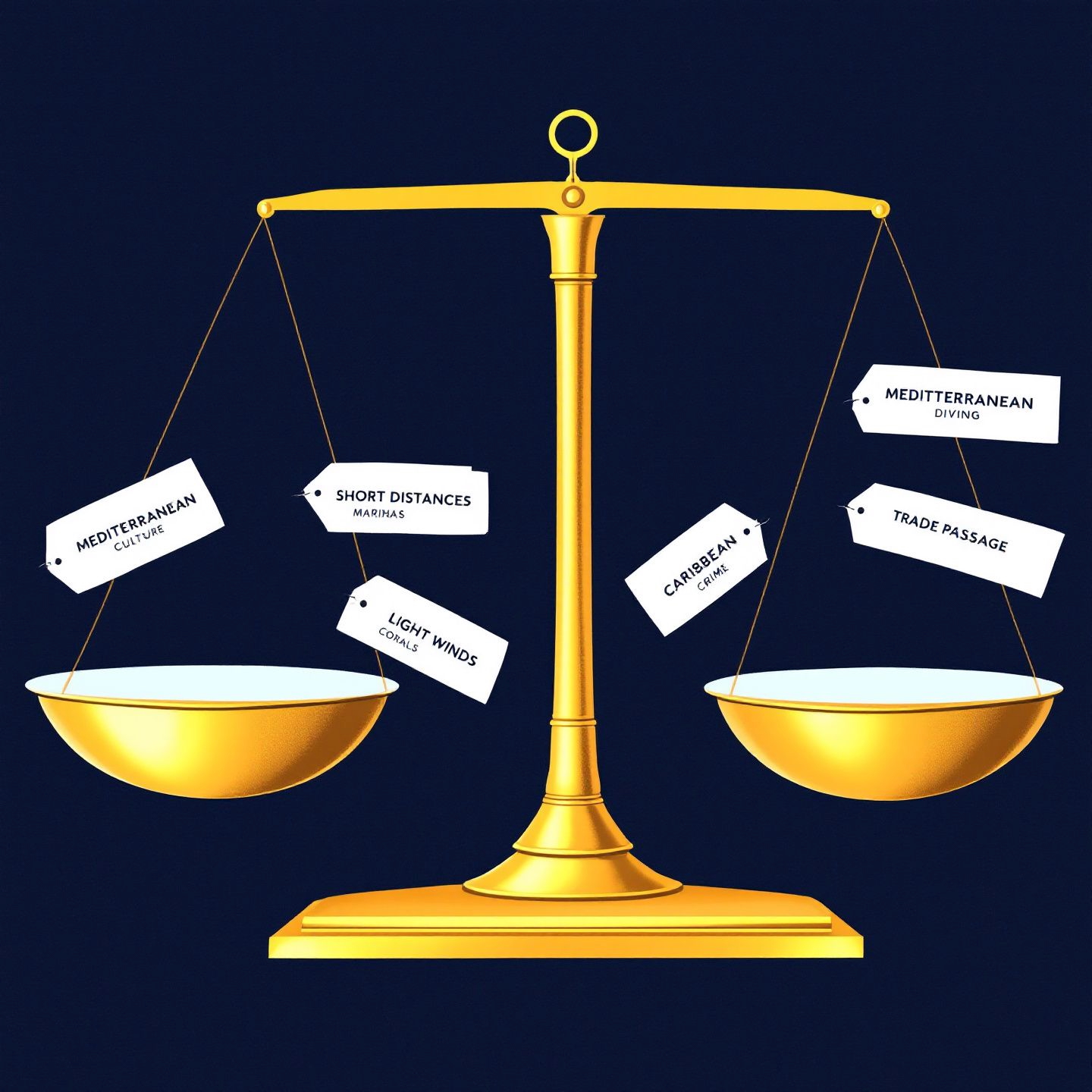 Wegweiser Karibik oder Mittelmeer