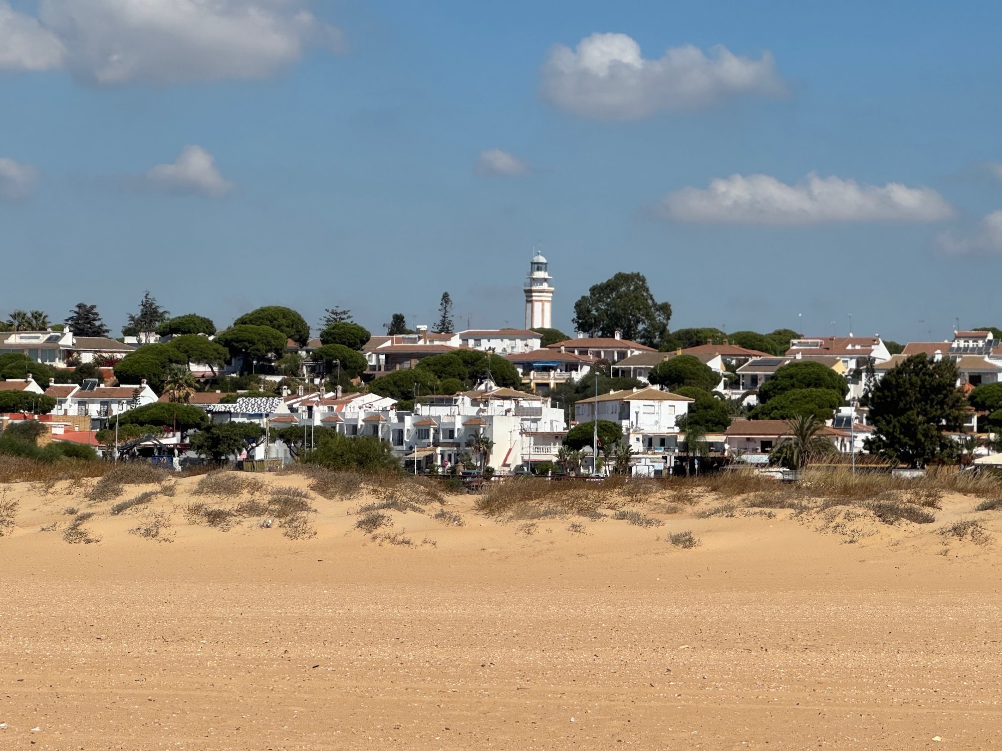 Mazagon vom Strand aus gesehen