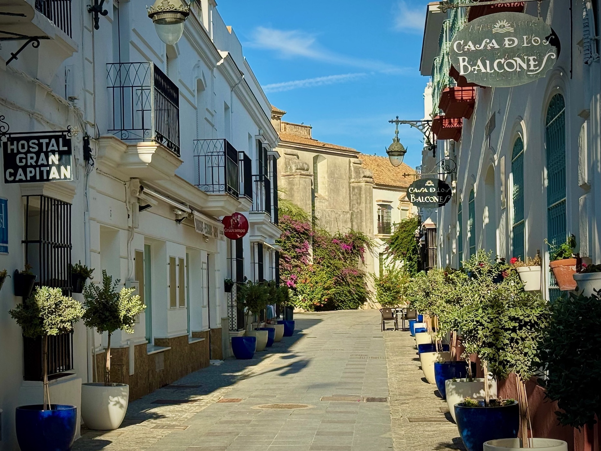 Straßenansicht in Chipiona