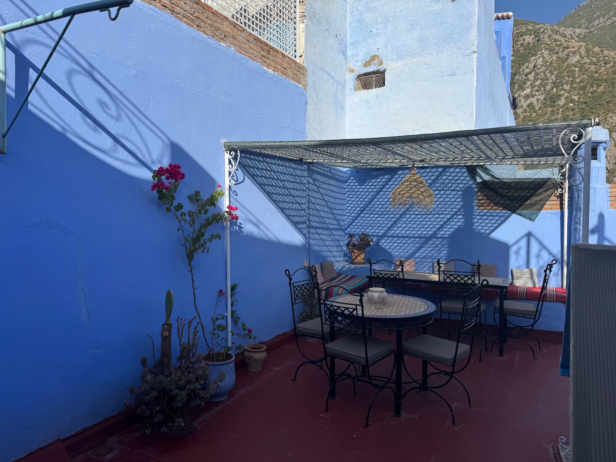 Sitzplatz in Cherchaouen