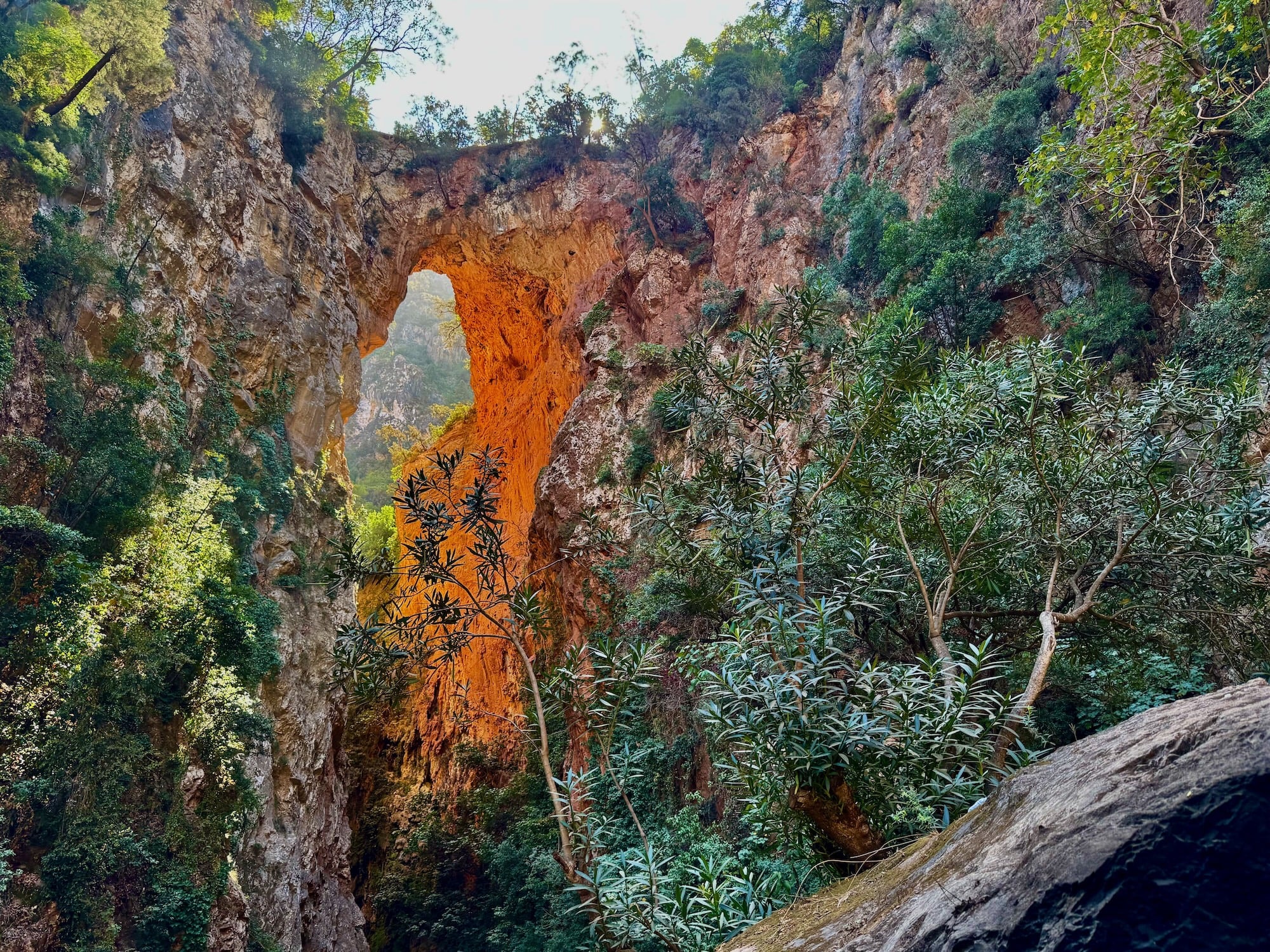 Die Gottesbrücke von unten