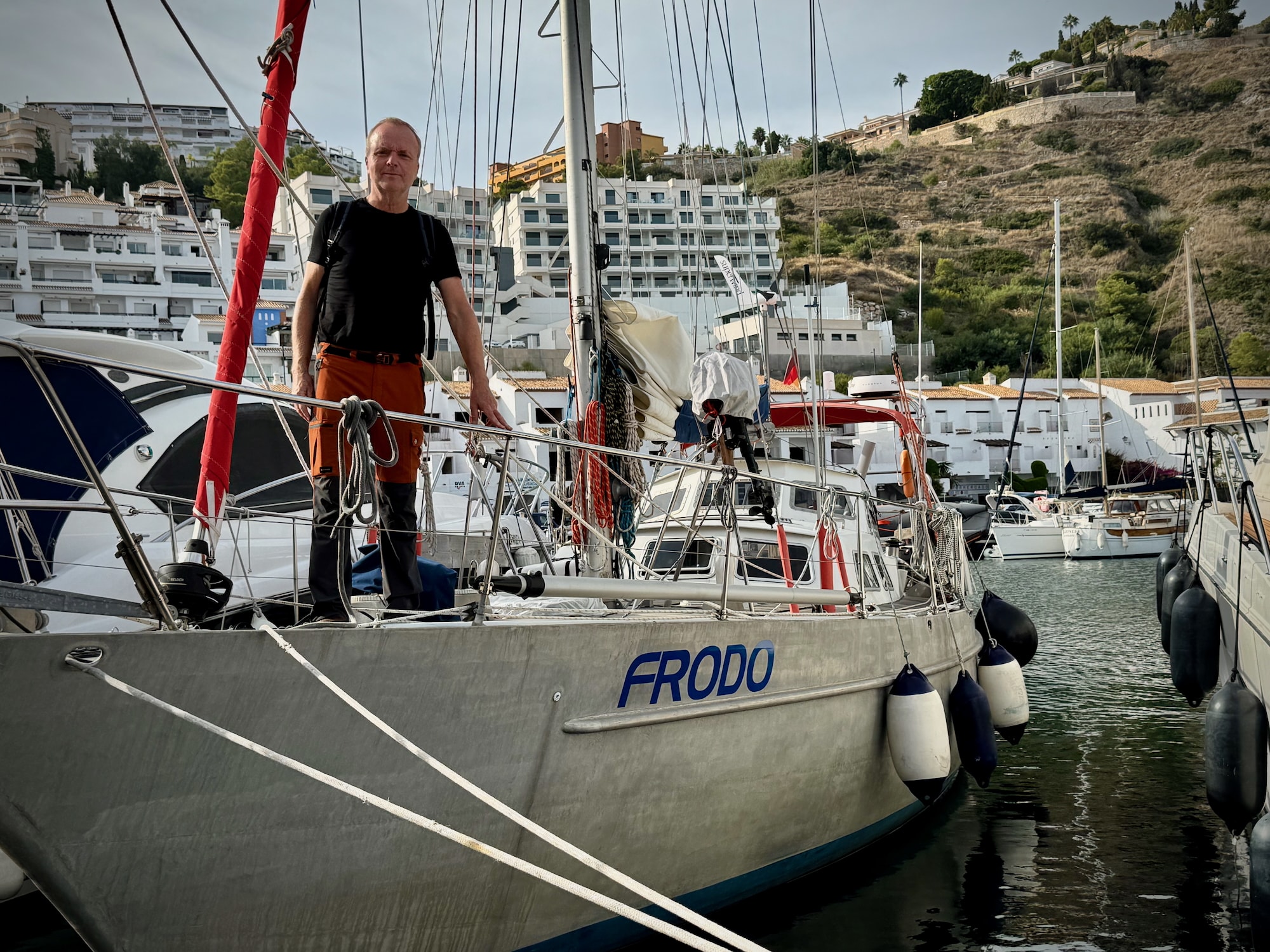 Thomas in der Wohlfühlmarina