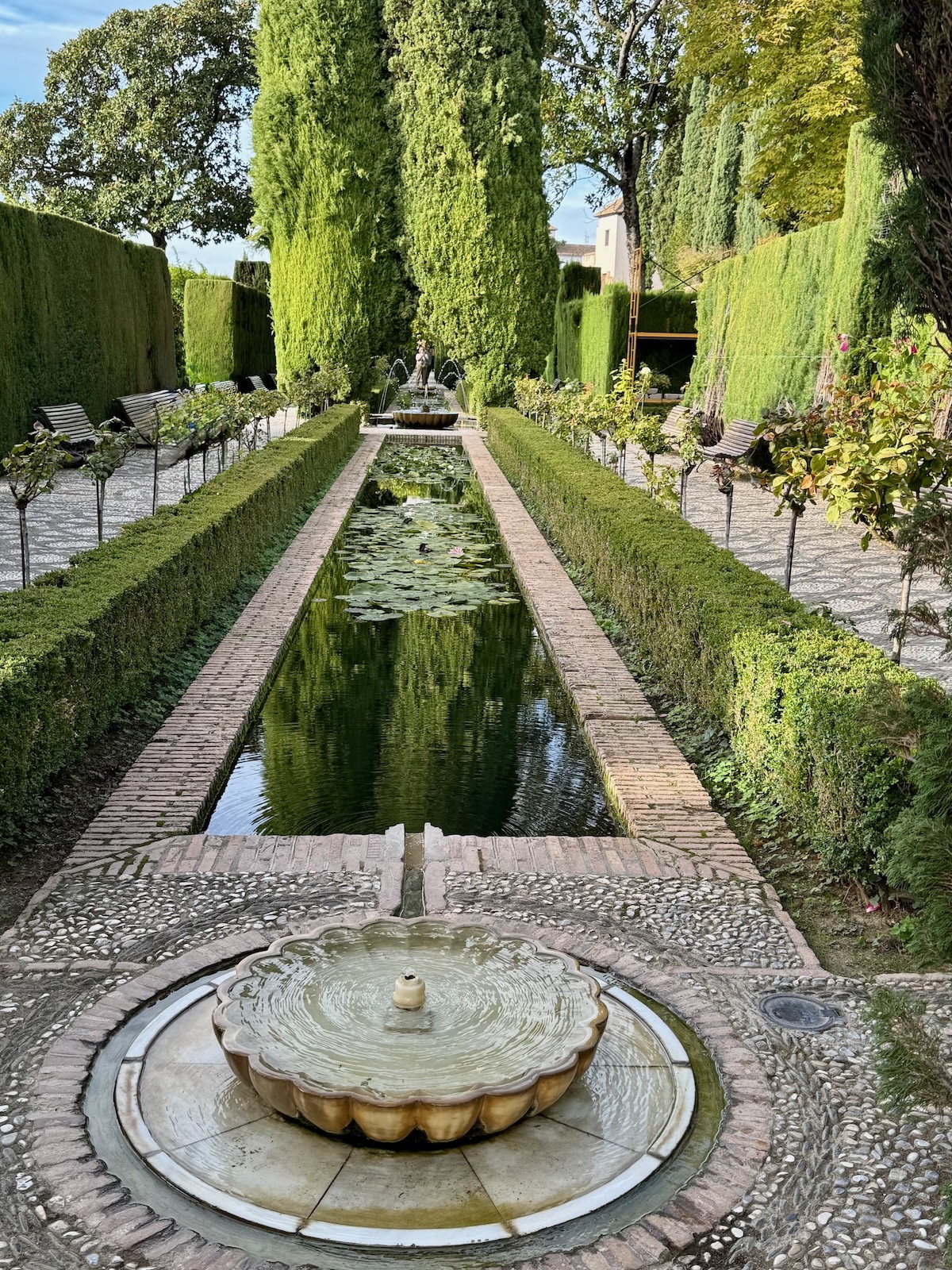 Alhambra - Generalife Rosen, Brunnen, Wasserlauf