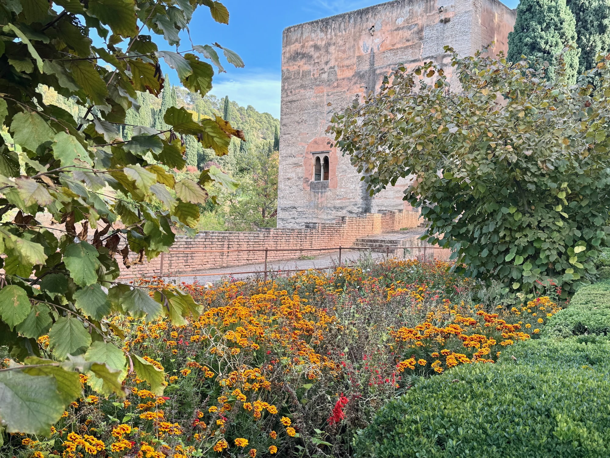Alhambra - Weg der Türme in Gelb
