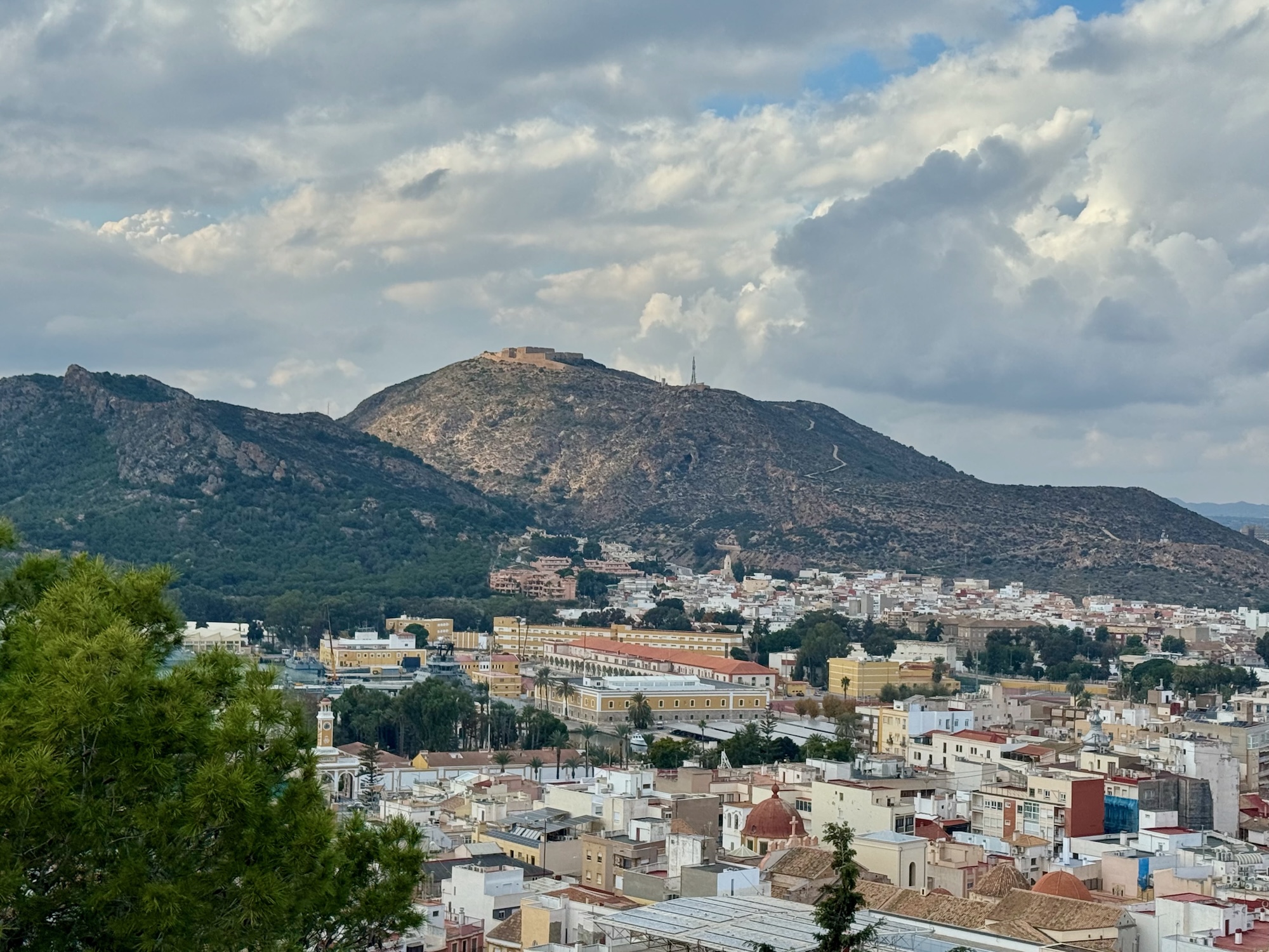 Cartagena Blick Richtung Festung