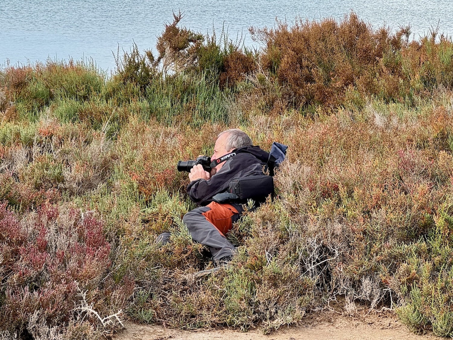 Thomas liegt auf der Lauer