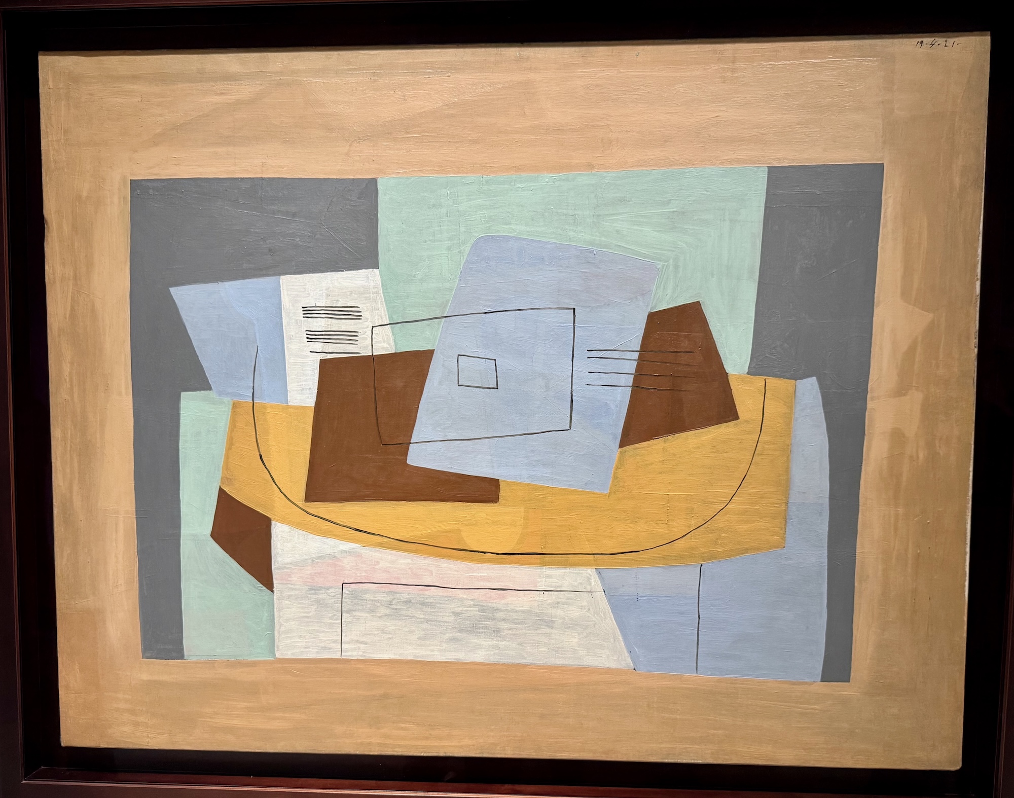 Picasso Partitur und Gitarre