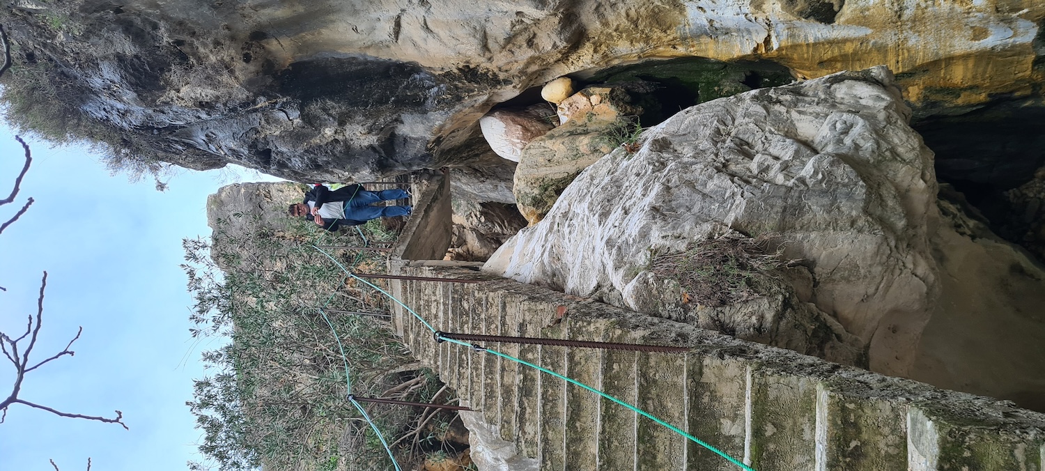 Unterwegs im Flusslauf bei Frigiliana