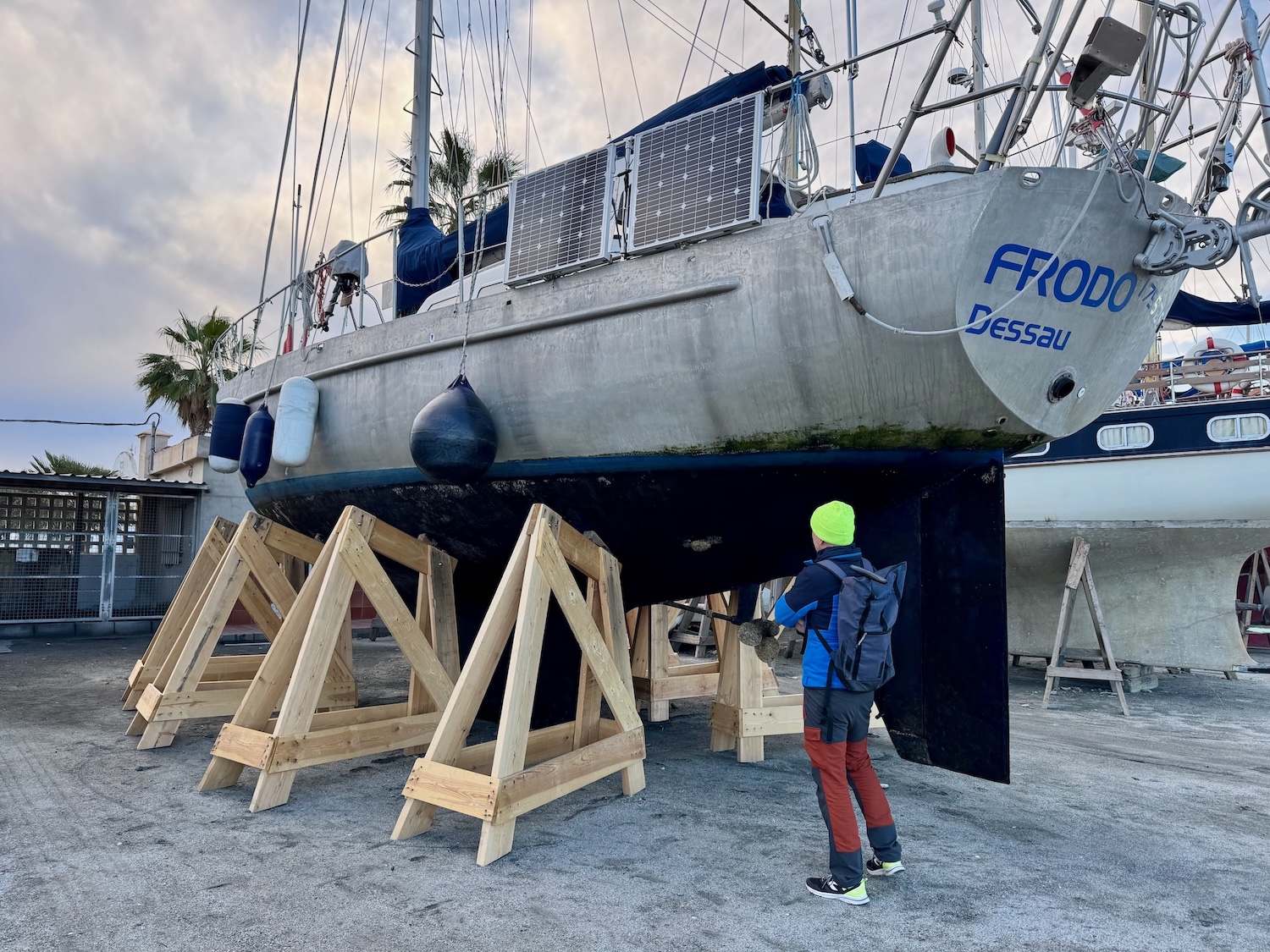 Angekommen – sehr schmutzig