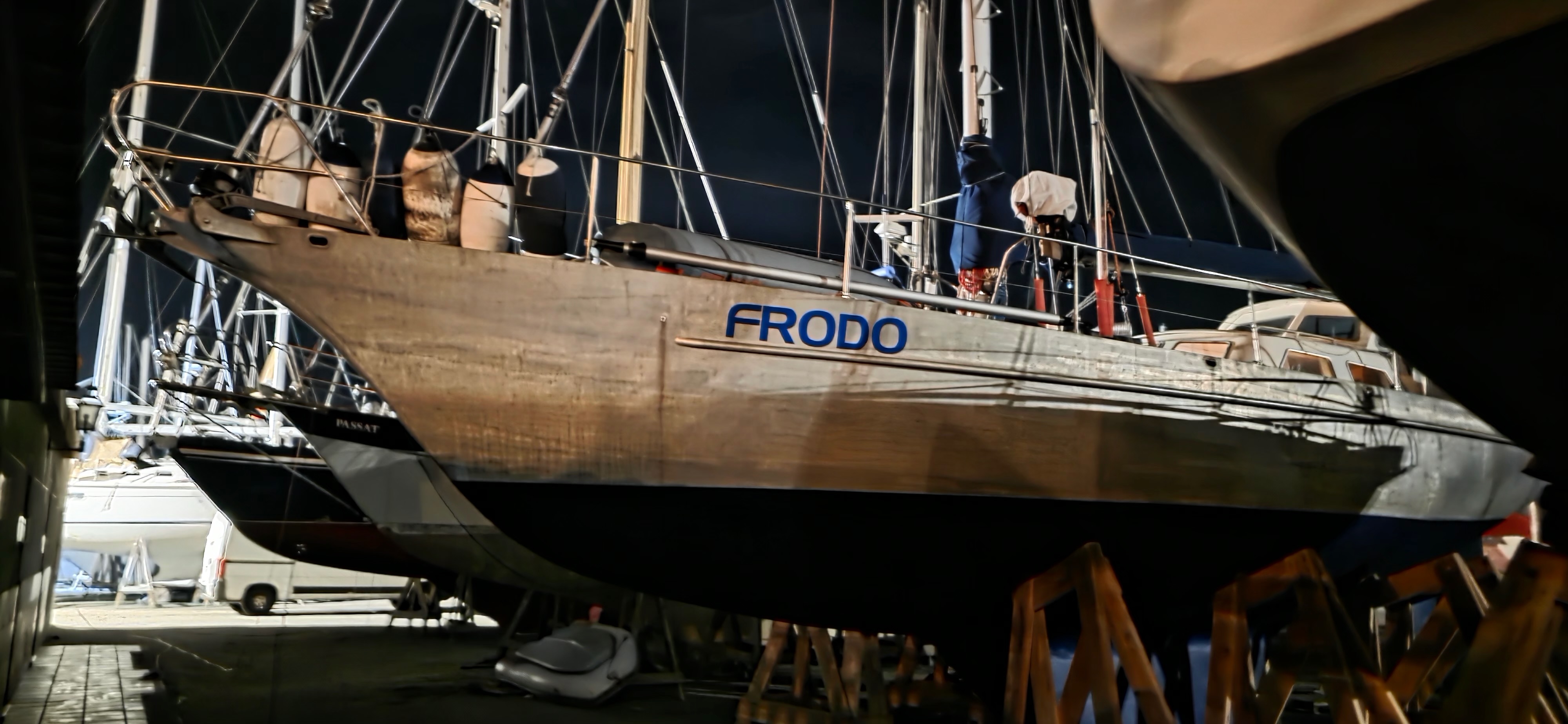 Bei Sturm auf dem Trockendock