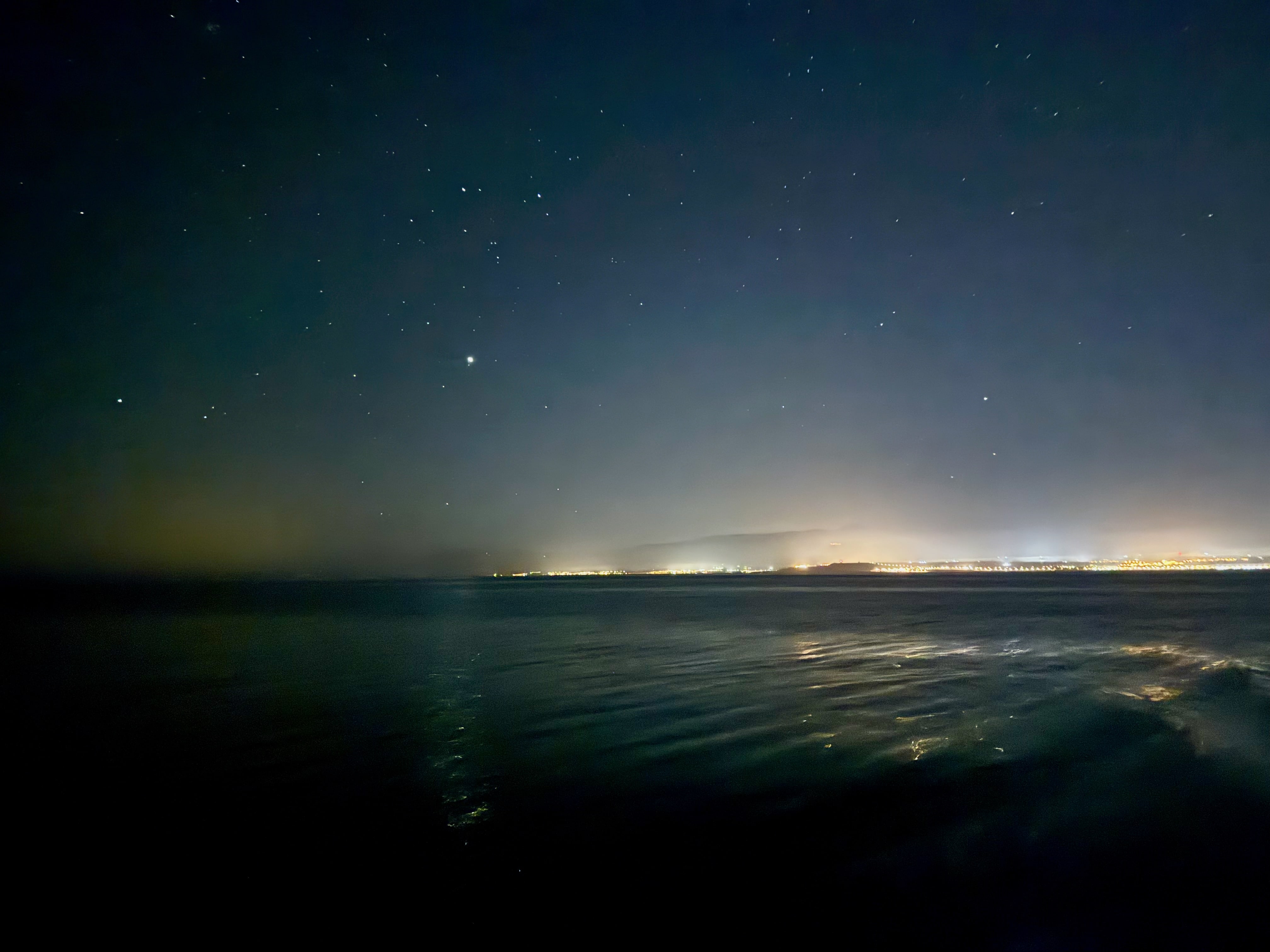 Über uns die Sterne