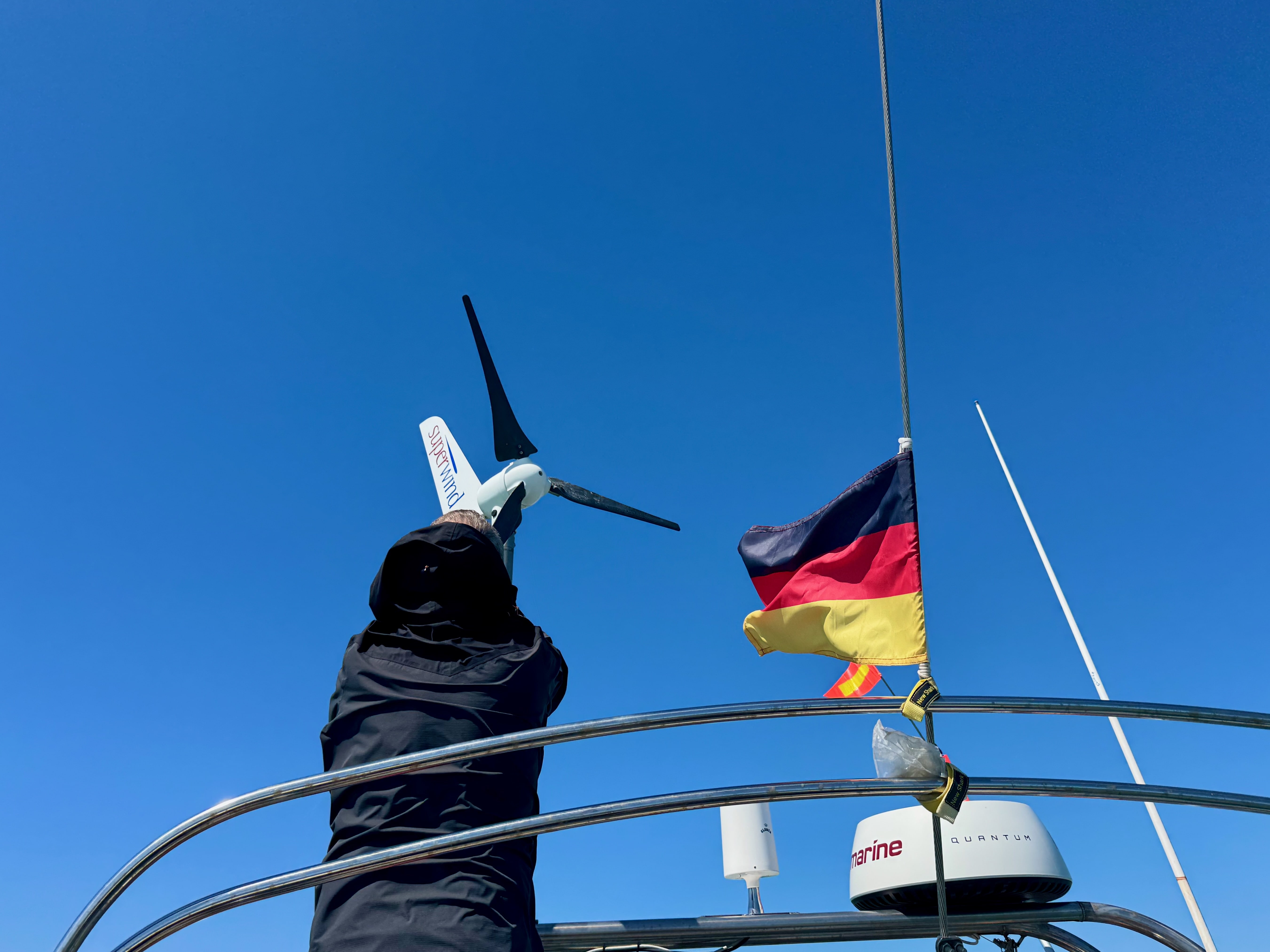 Angelschnur im Propeller