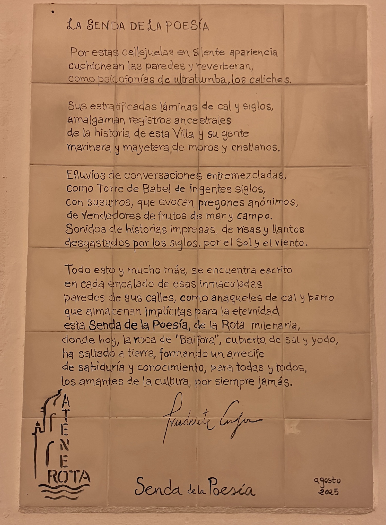 Rota La senda de la Poesia