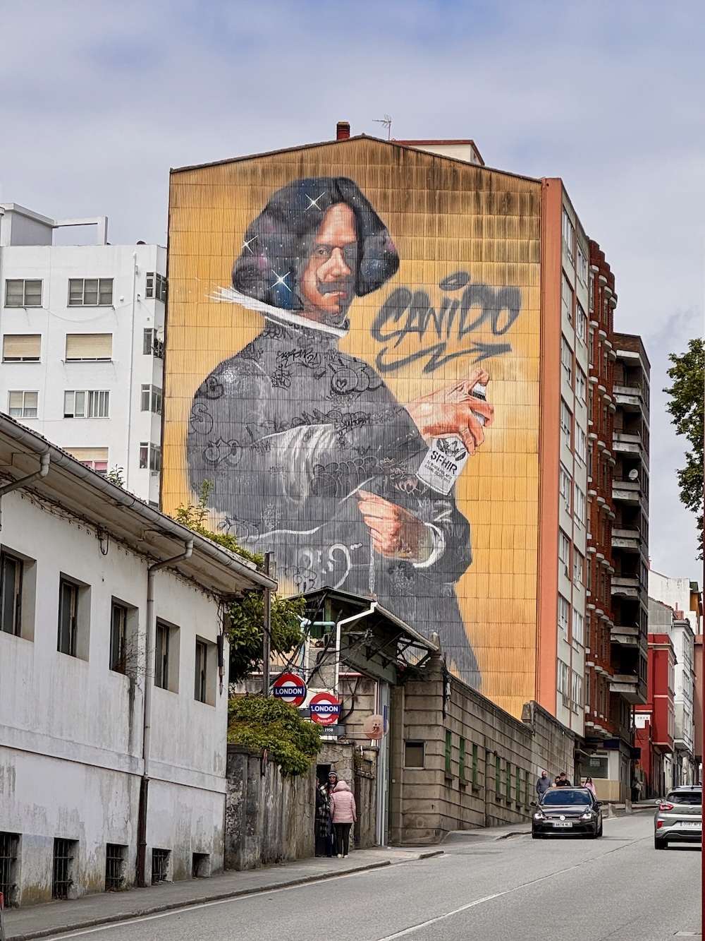Ferrol Hinweis auf das Canido Viertel