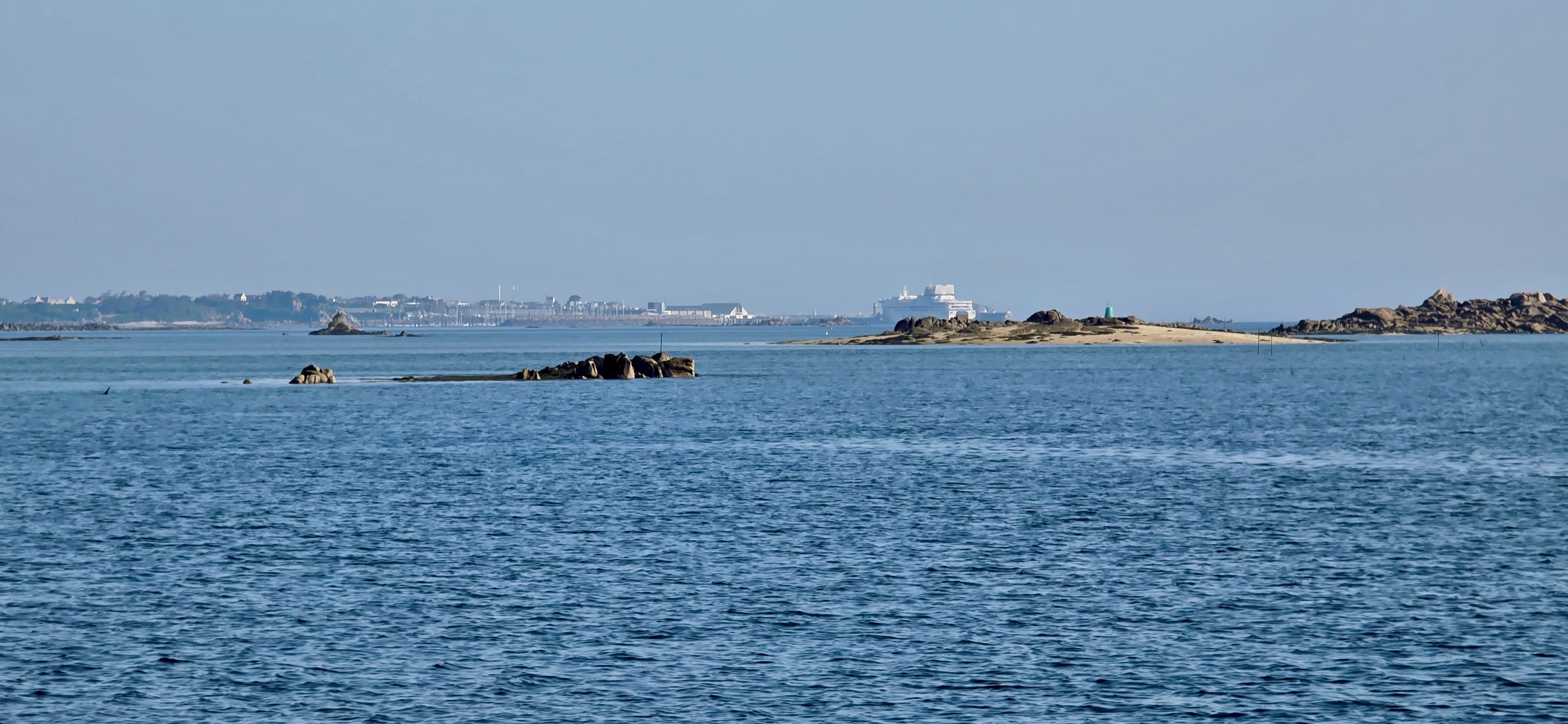 Sonne Meer Fluss Steine Stadt Fähre