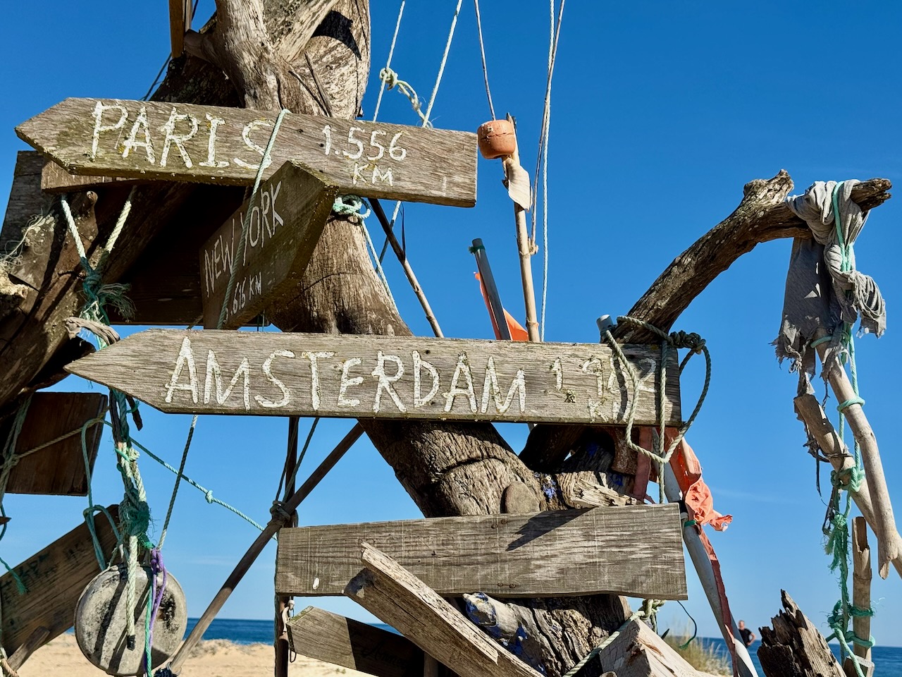 Strandwegweiser in der Algarve